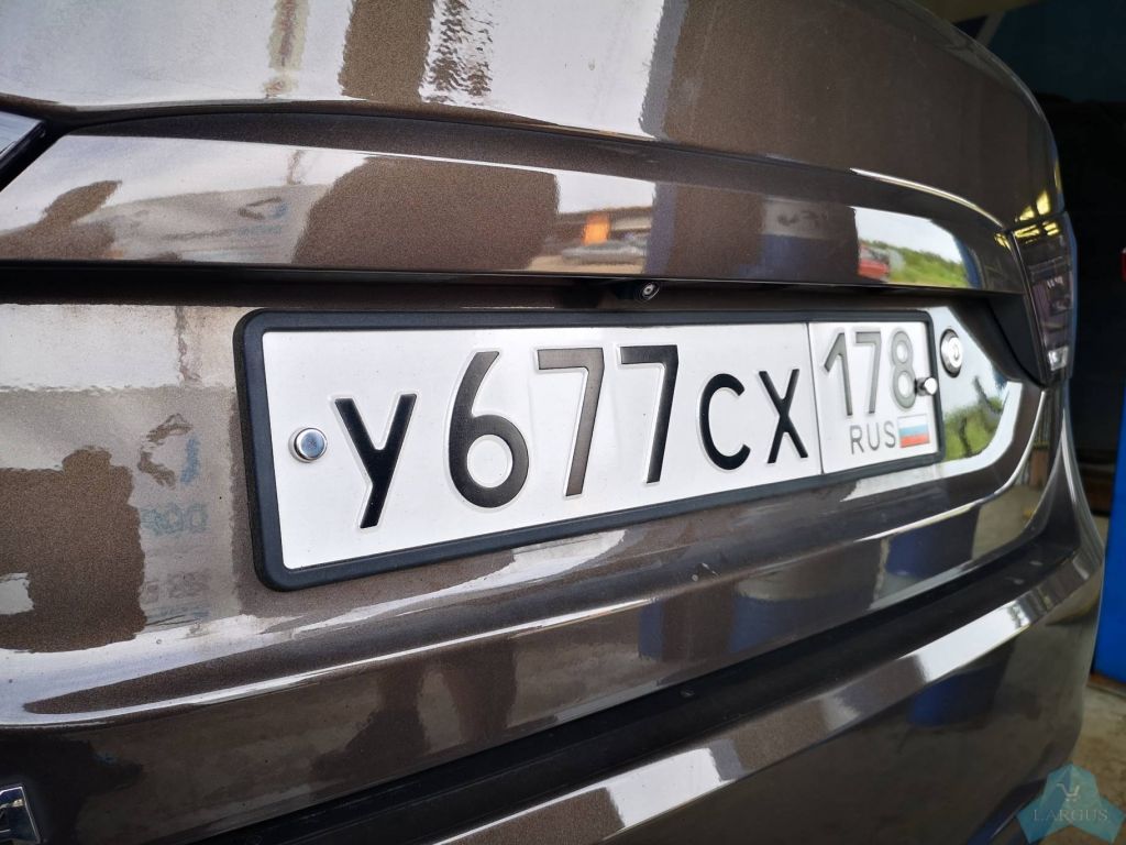 силиконовая номерного знака для автомобиля Черная —  в .