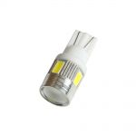 Лампа габаритов LED W5W (Т10-5630-6SMD-обманка-силикон) Лада Ларгус, Sal-Man