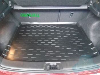 Коврик в багажник ВАЗ 2121 НИВА 3 двери (LADA 4Х4), полиуретан с высоким бортом, Элерон
