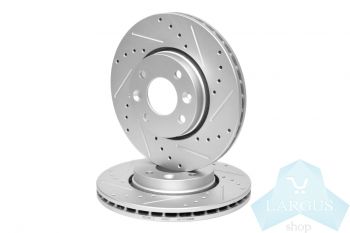 Диски тормозные передние PRO для Лада Веста, Лада Искра, Лада Ларгус, Ниссан Альмера G15