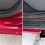 Накладки на внутренние пороги дверей Renault Sandero 2009-2013